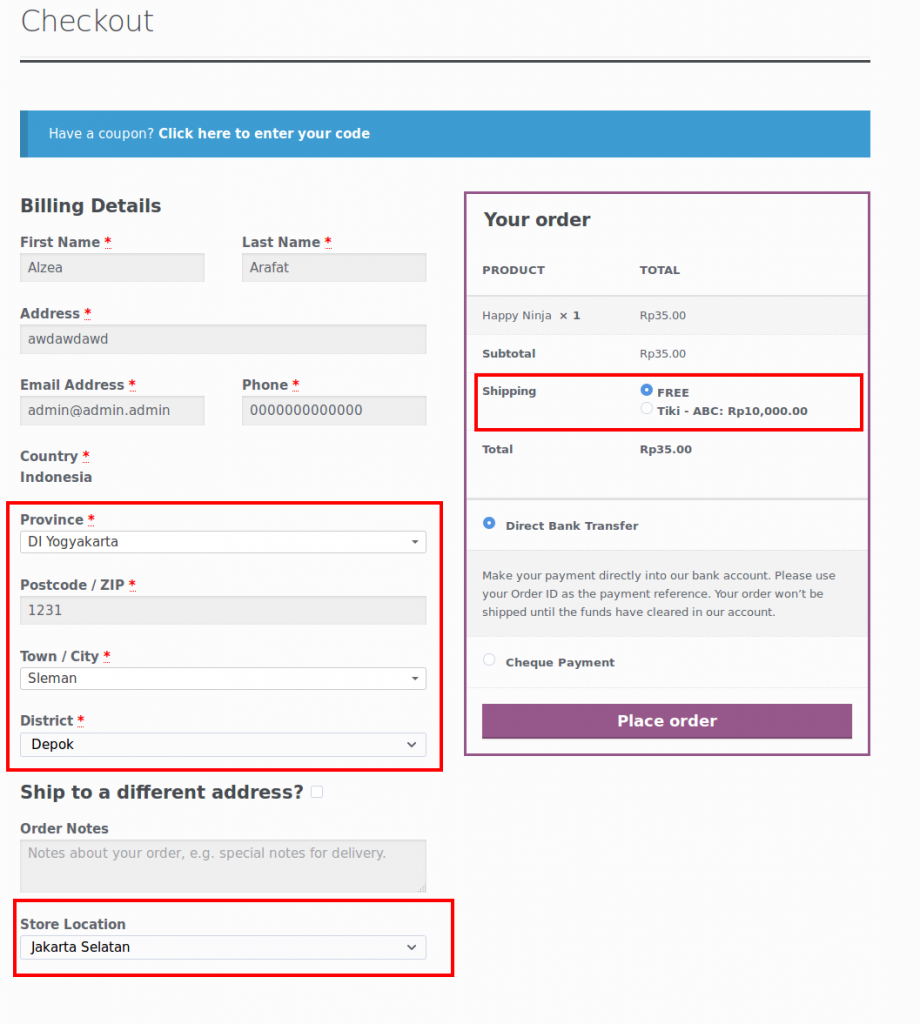 membuat ongkos kirim custom pada plugin Woo Ongkir