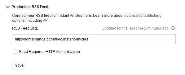 Buat dan kirim artikel ke FB